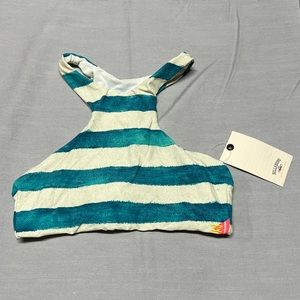 NWT Billabong Retro Stripes Scuba Swimwear Top